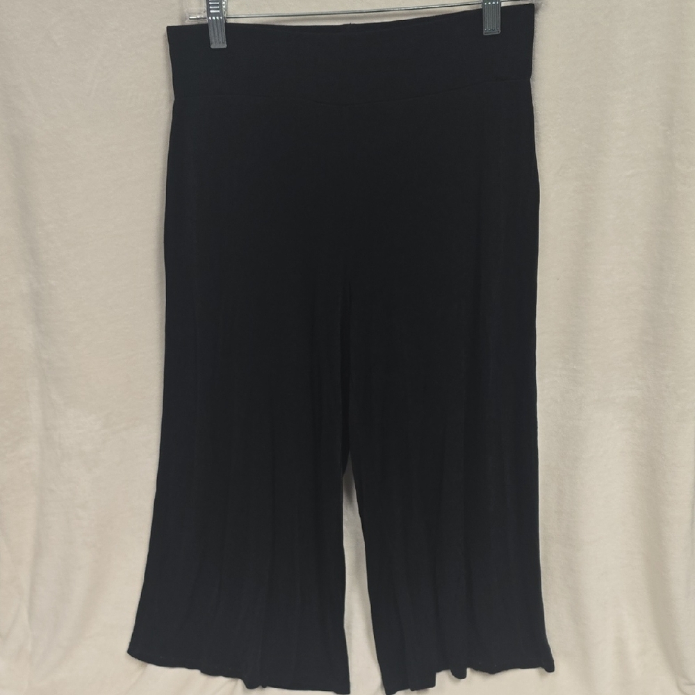 White Stag Wide Leg Black Casual Lounge Pants, Sz 8/10